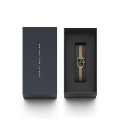 Quadro mini-emerald square dial watch for women | DW