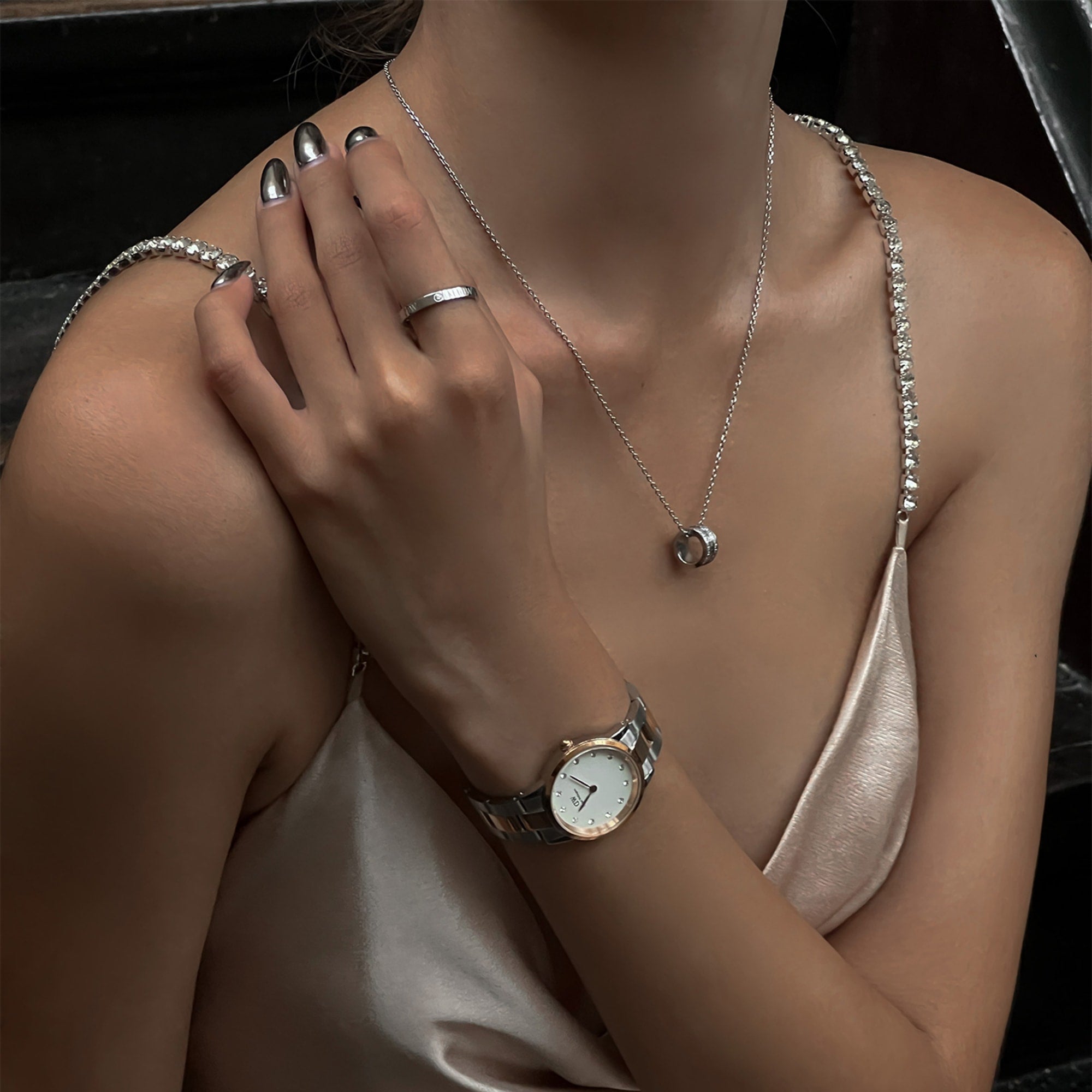 ダニエルウェリントン ICONIC LINK LUMINE Iconic Link Lumine Rose Gold