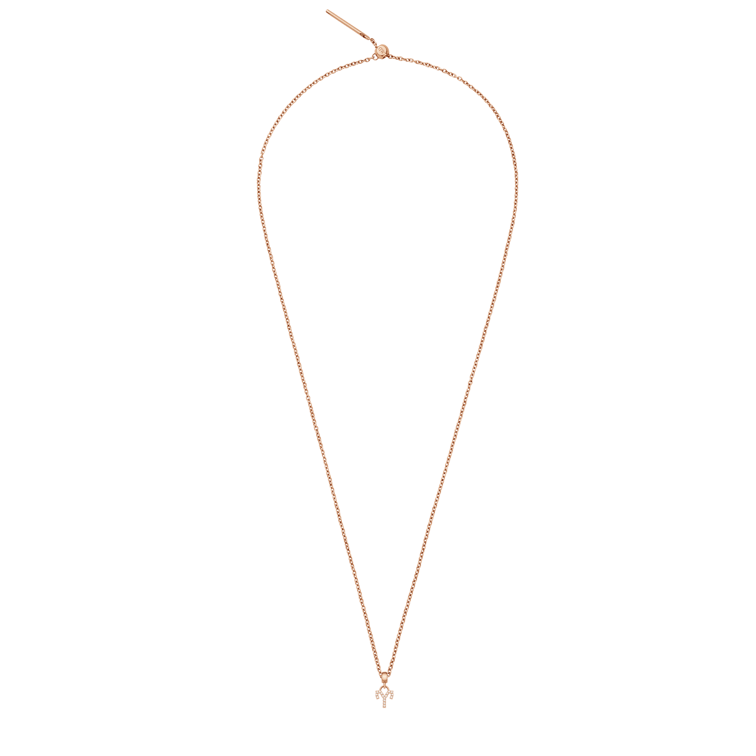 Crystal Zodiac Charm Rose Gold