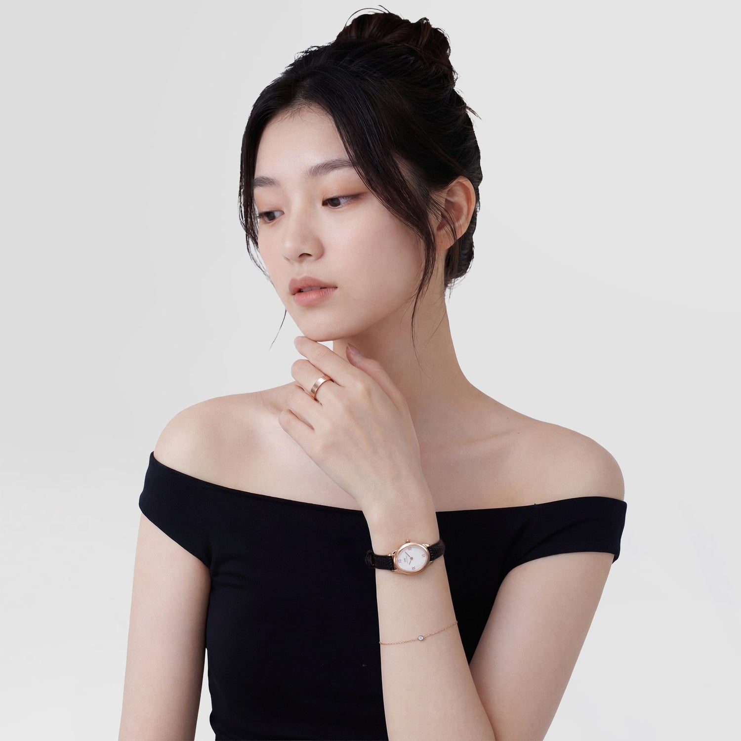 Line Ring Polished Rose Gold 4.5mm