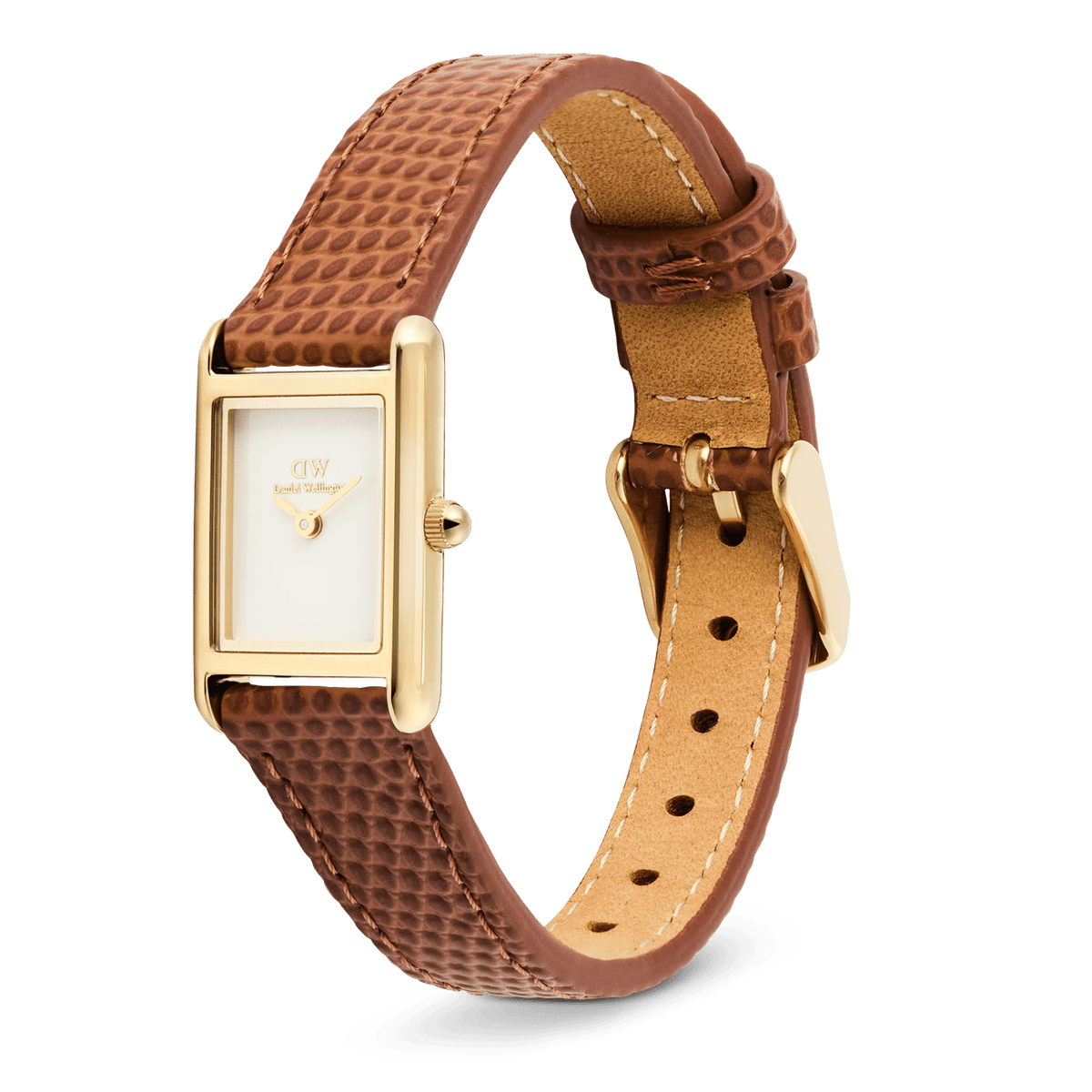 Bound Mini Light Brown Lizard Gold