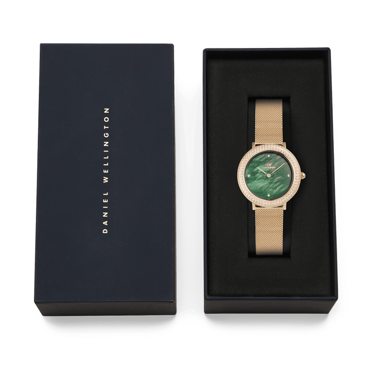 Crystalline Bezel Evergold Green