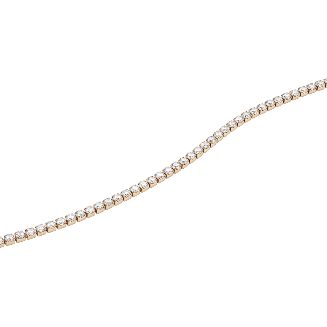 Melrose White Rhodium Tennis Necklace