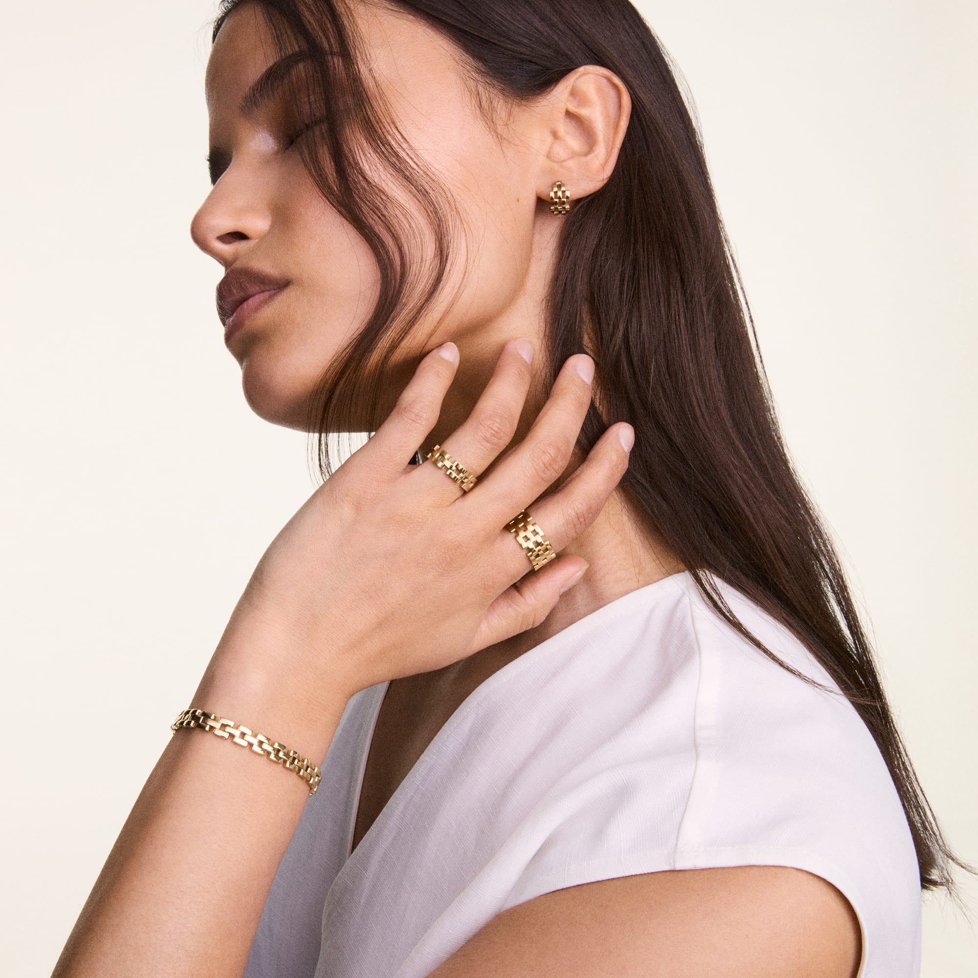 3-Link Bracelet Gold | DW