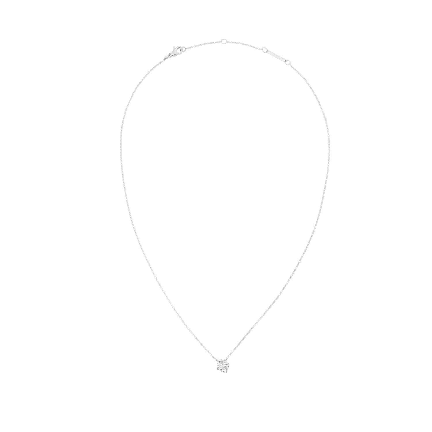 Crystal Zodiac Chain Necklace Silver