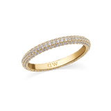 Pavé Ring Gold 3 mm