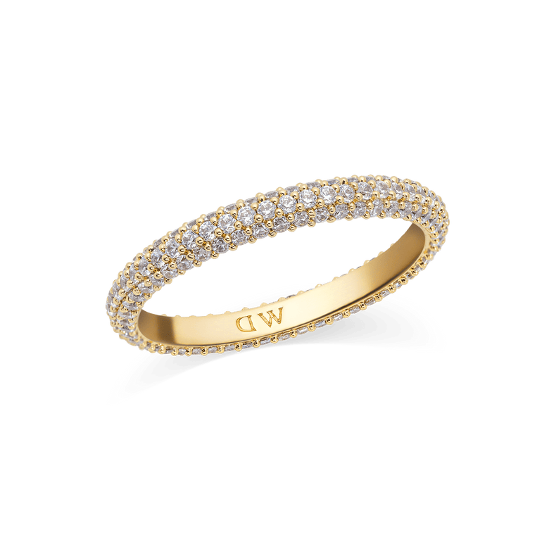 Pavé Ring Gold 3 mm