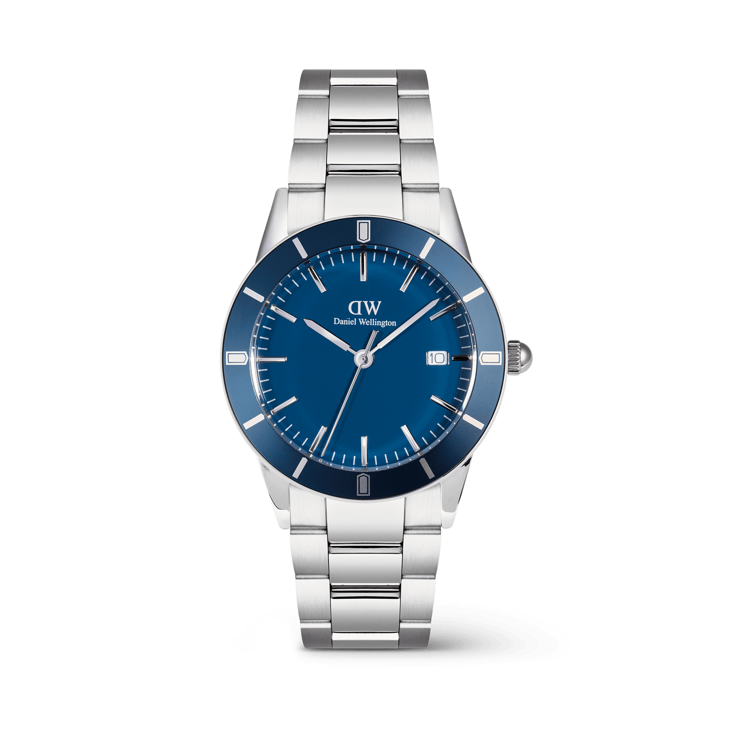 Iconic Paradigma Link Blue Enamel Silver Iconic Paradigma Link Blue Enamel Silver
