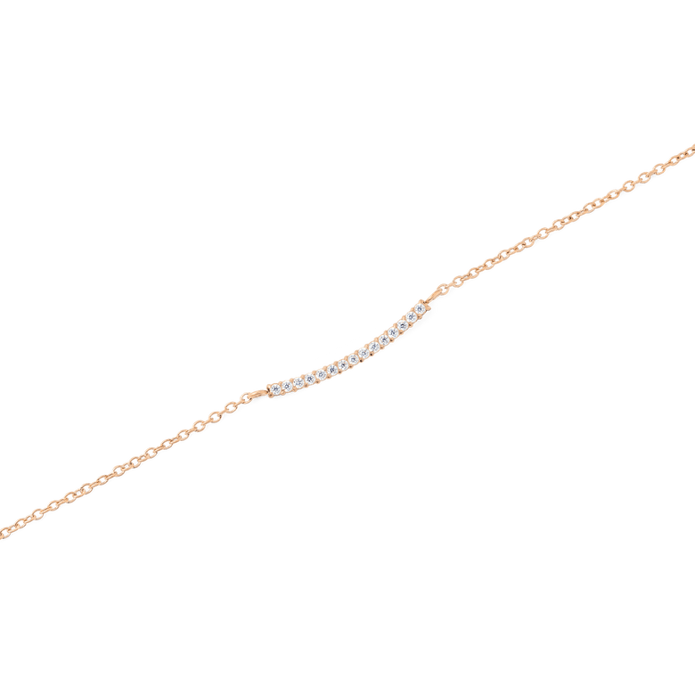 Mirelle Eternity Necklace Rose Gold