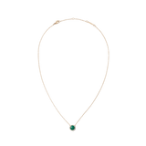 Audrey Necklace Malachite Rose Gold