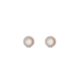 Audrey Earrings Mother of Pearl Rose Gold