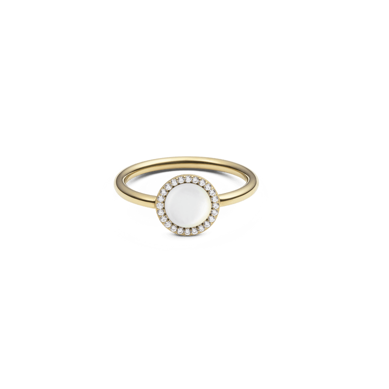 Audrey Ring Mother of Pearl Gold
