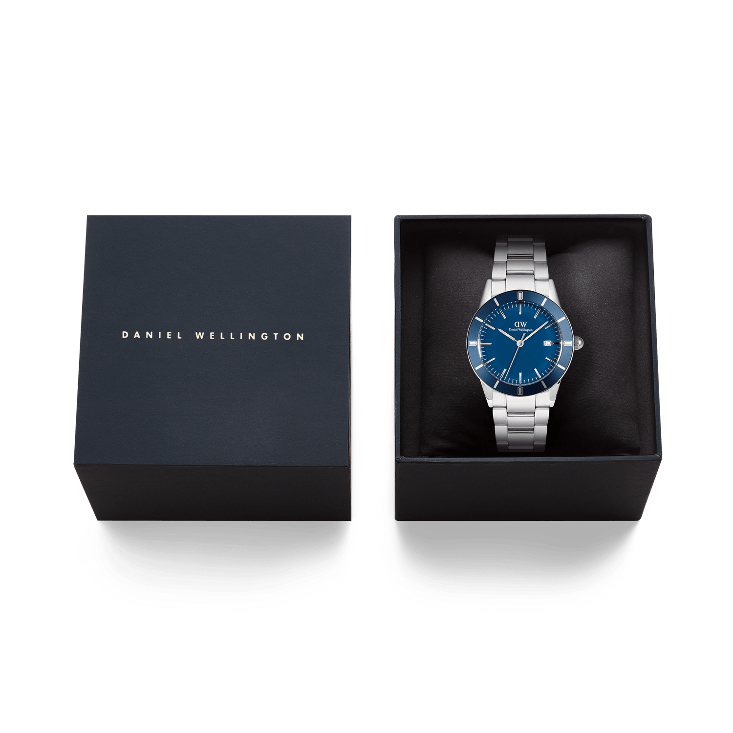 Iconic Paradigma Link Blue Enamel Silver Iconic Paradigma Link Blue Enamel Silver
