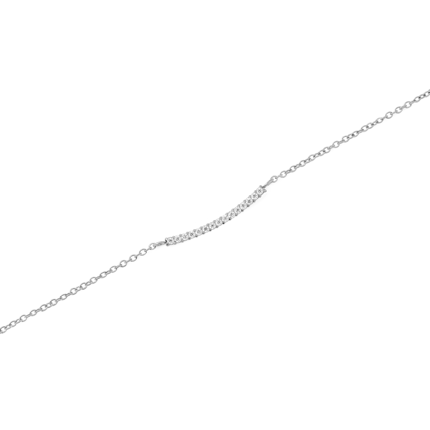Mirelle Eternity Necklace Silver