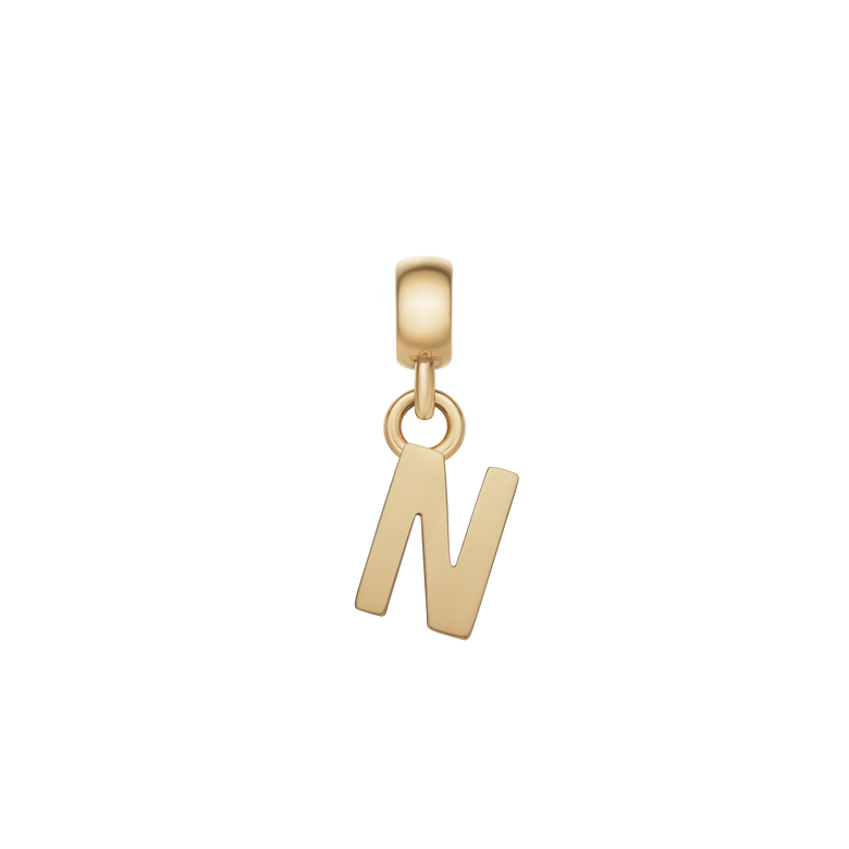 Letter Charm Gold