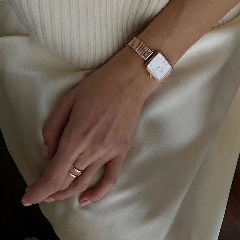 Elan Dual Ring Rose Gold