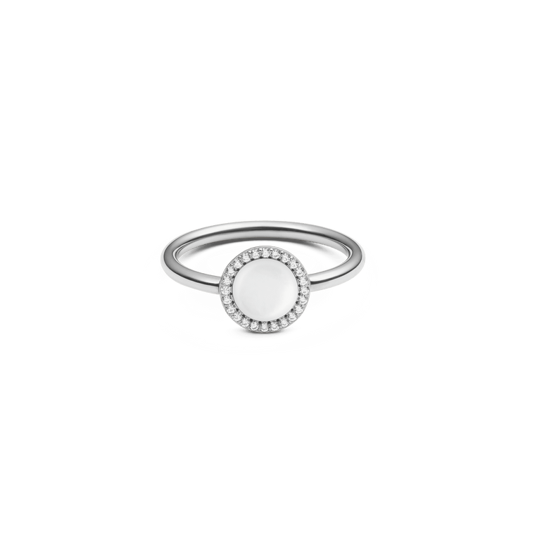 Audrey Ring Mother of Pearl Silver