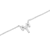 Crystal Zodiac Chain Necklace Silver