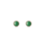 Audrey Earrings Jade Gold