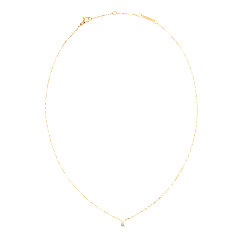 Mirelle Solitaire Necklace Gold
