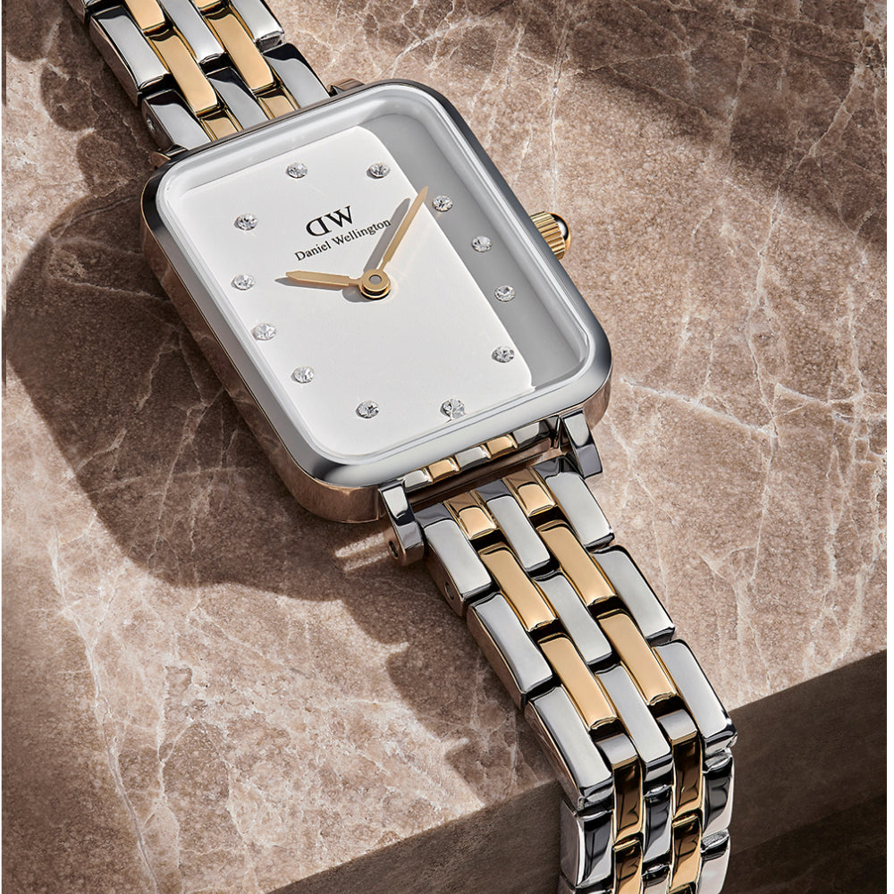 Quadro - Women's square watch in silver | DW