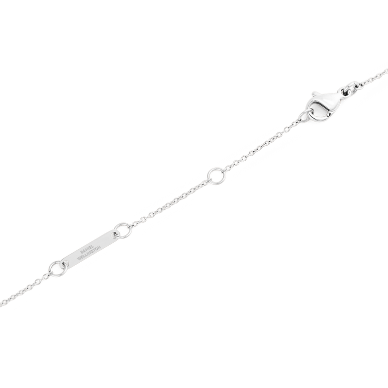 Pearl Step Necklace Silver