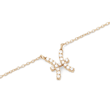 Crystal Zodiac Chain Necklace Gold
