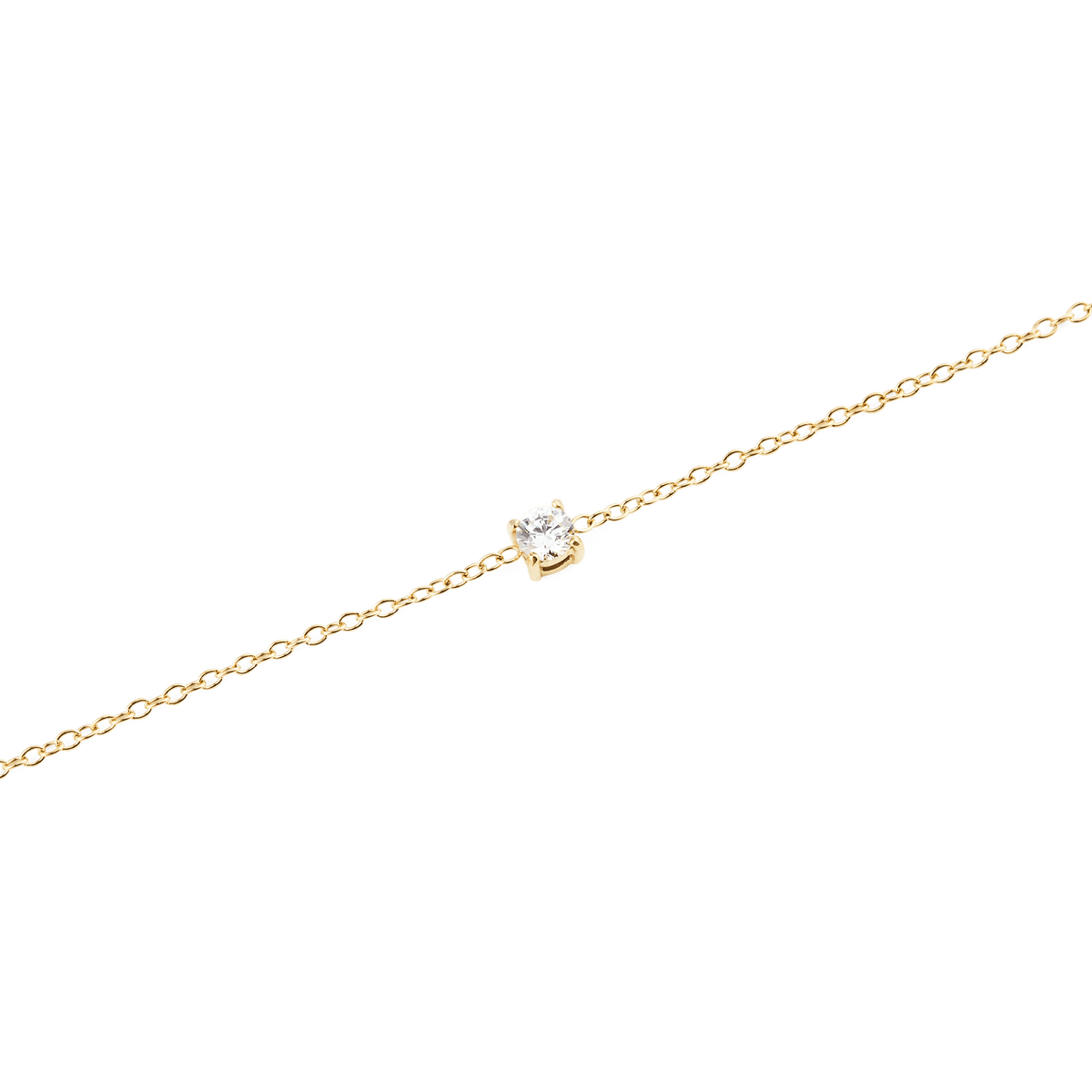 Mirelle Solitaire Bracelet Gold