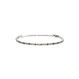 Classic Tennis Bracelet Honey Combo Silver