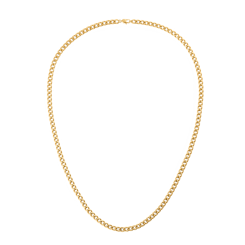 Ellipse 4mm Necklace Gold
