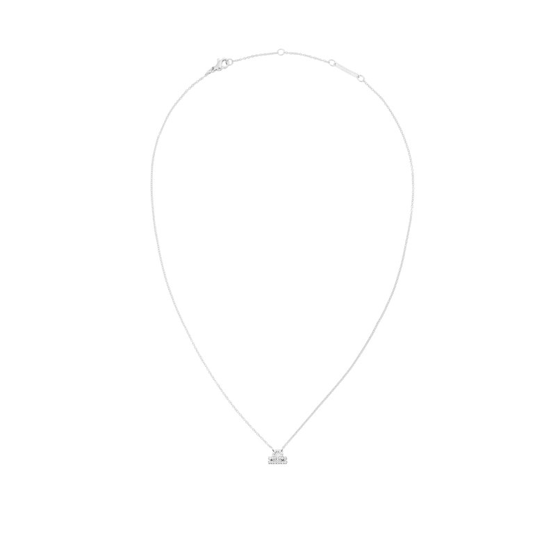 Crystal Zodiac Chain Necklace Silver