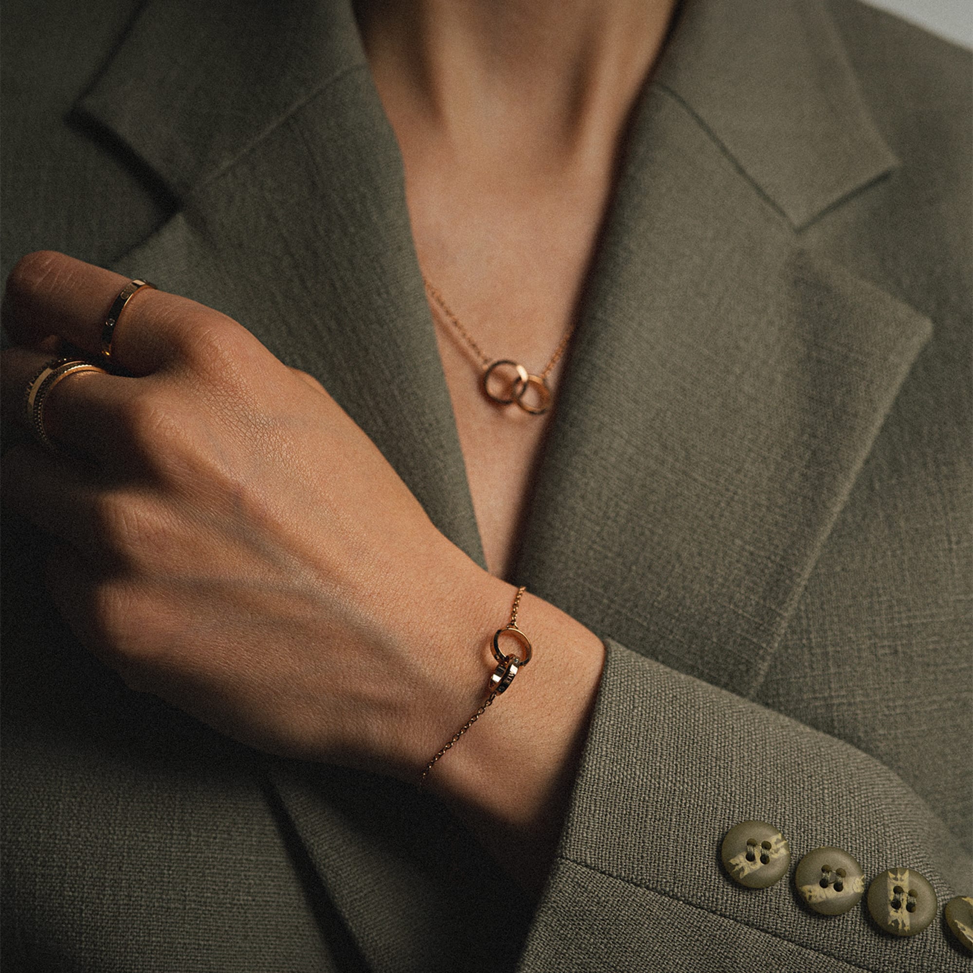 Jewellery - Elan Unity bracelet in rose gold - 165mm | DW