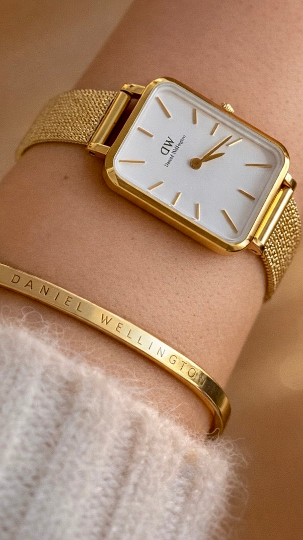 Quadro - Square watch in rose gold for women | DW
