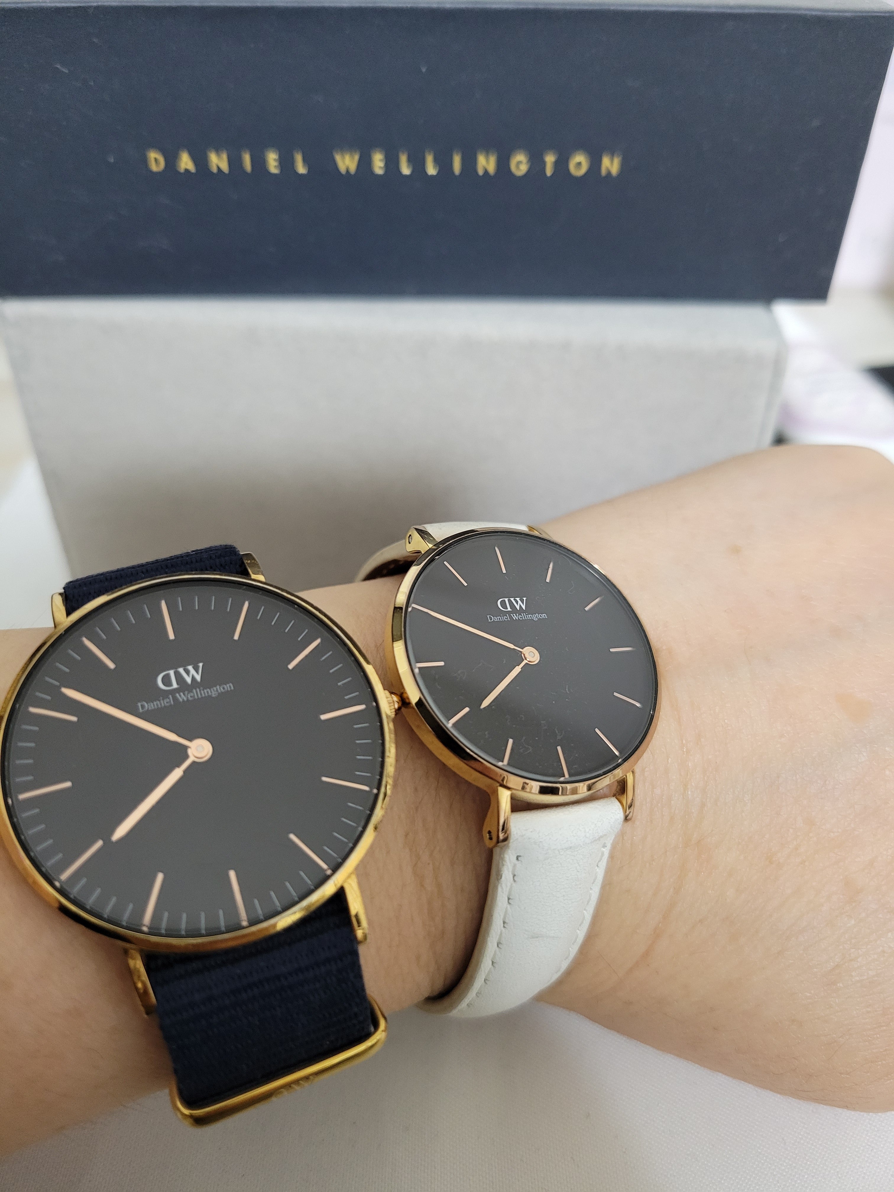 Cornwall - Black men's watch with rose gold 40mm | DW