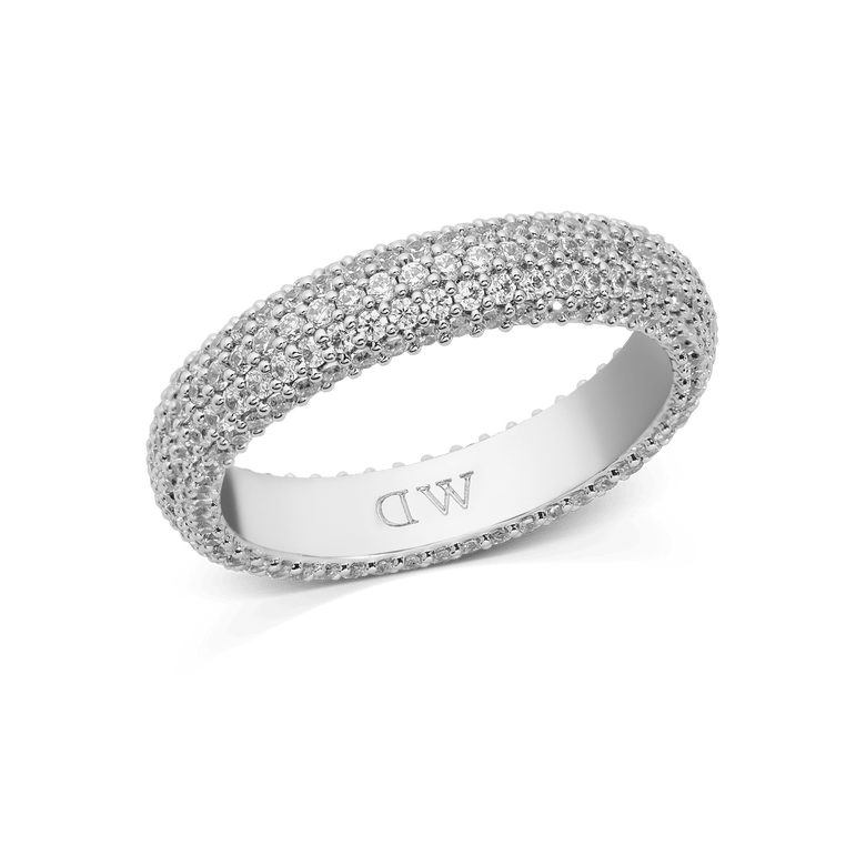 Pavé Ring Silver 5 mm