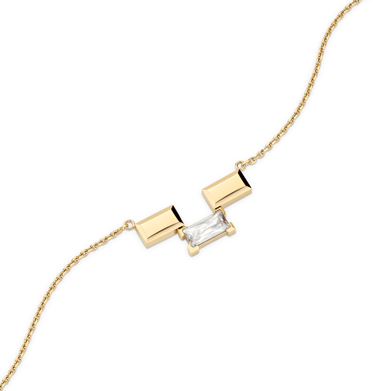 Bric Bracelet Crystal Gold