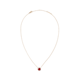 Audrey Necklace  Red Agathe Rose Gold