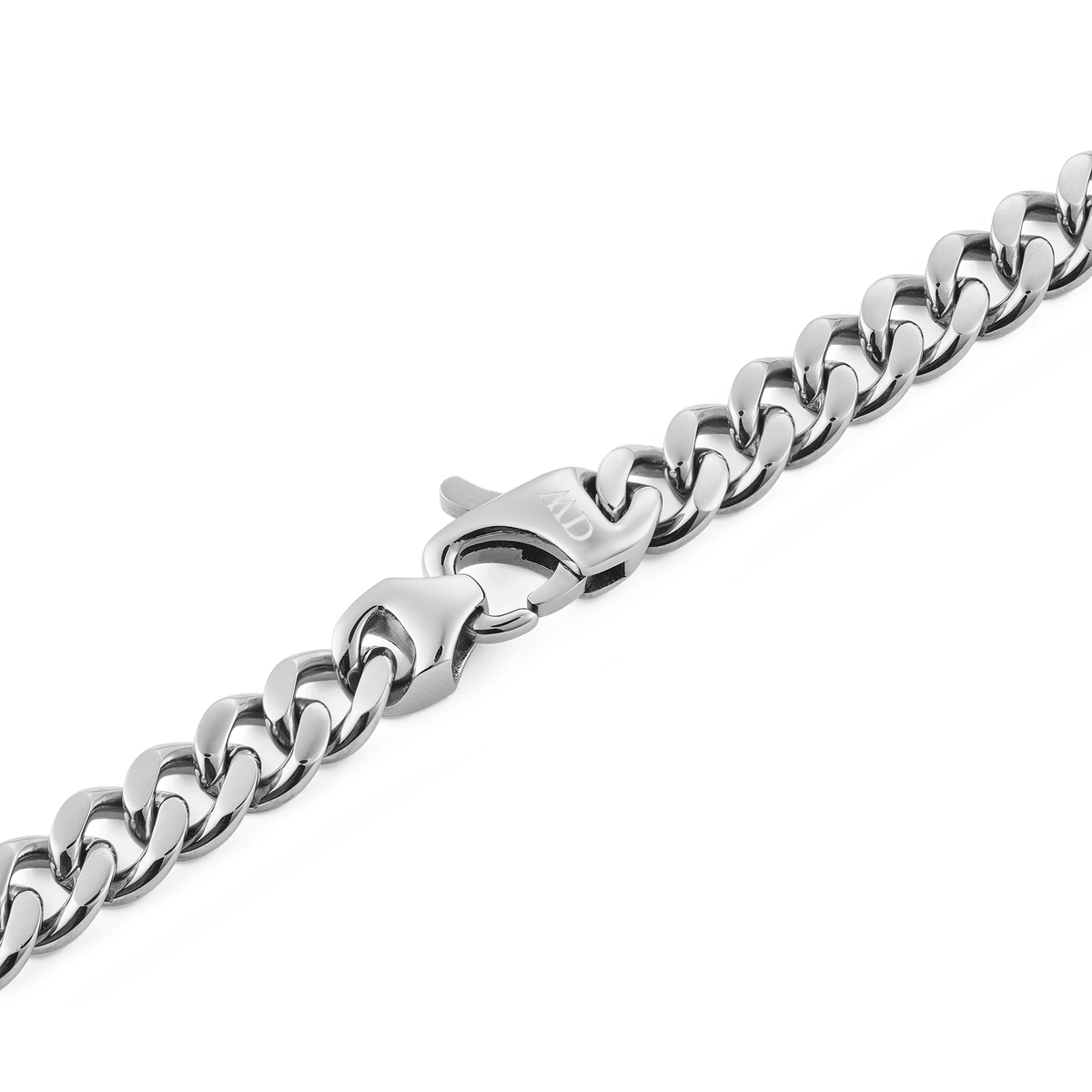 Ellipse Cuban Chain Necklace Silver