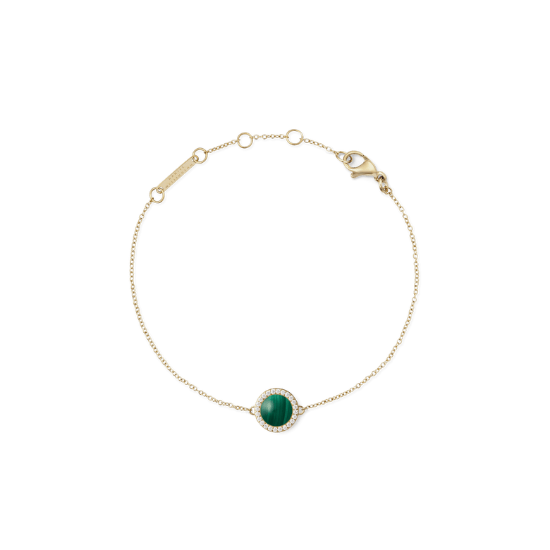 Audrey Bracelet Malachite Gold