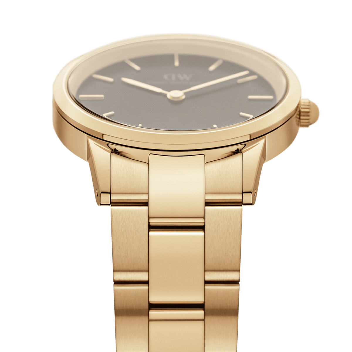 Iconic Link - Women's Watch Gold with Black Dial | DW Iconic Link - Women's Watch Gold with Black Dial | DW