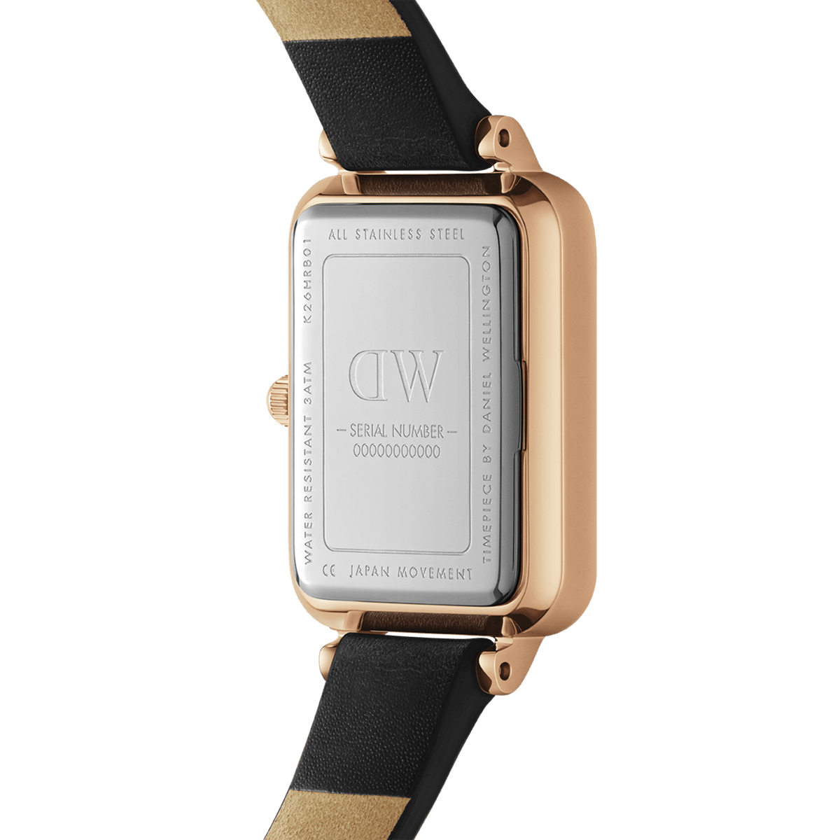 Quadro - Square watch with green dial & leather strap | DW Quadro - Square watch with green dial & leather strap | DW