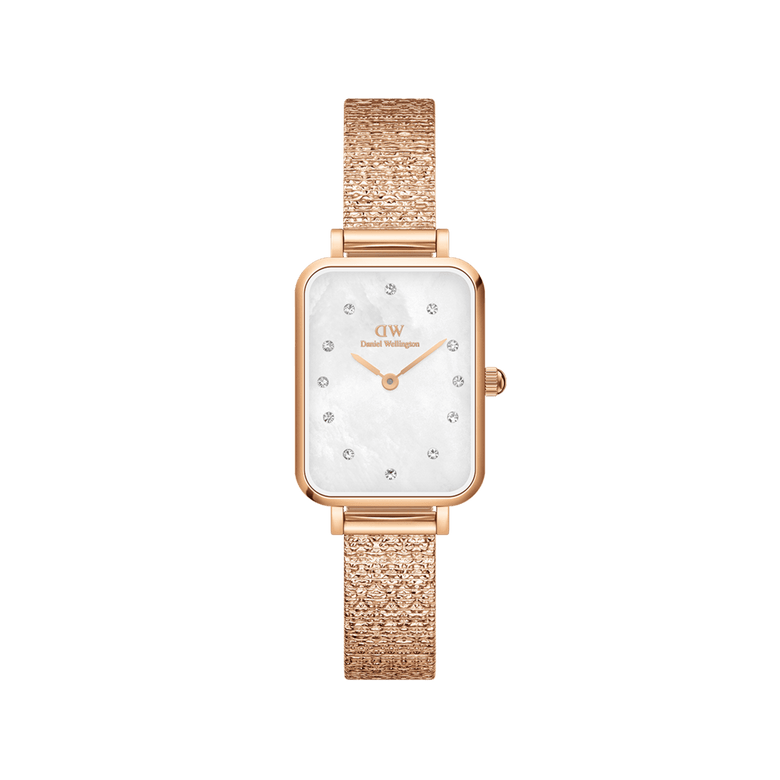 Quadro Lumine Pressed Piano White MoP Rose Gold