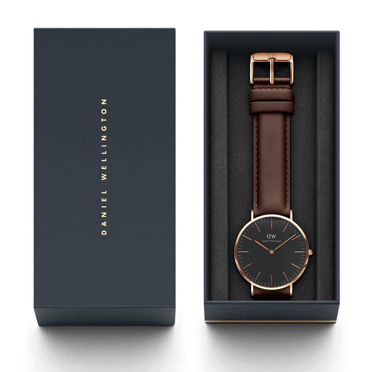 Bristol - Black dial men's watch with leather strap | DW Bristol - Black dial men's watch with leather strap | DW