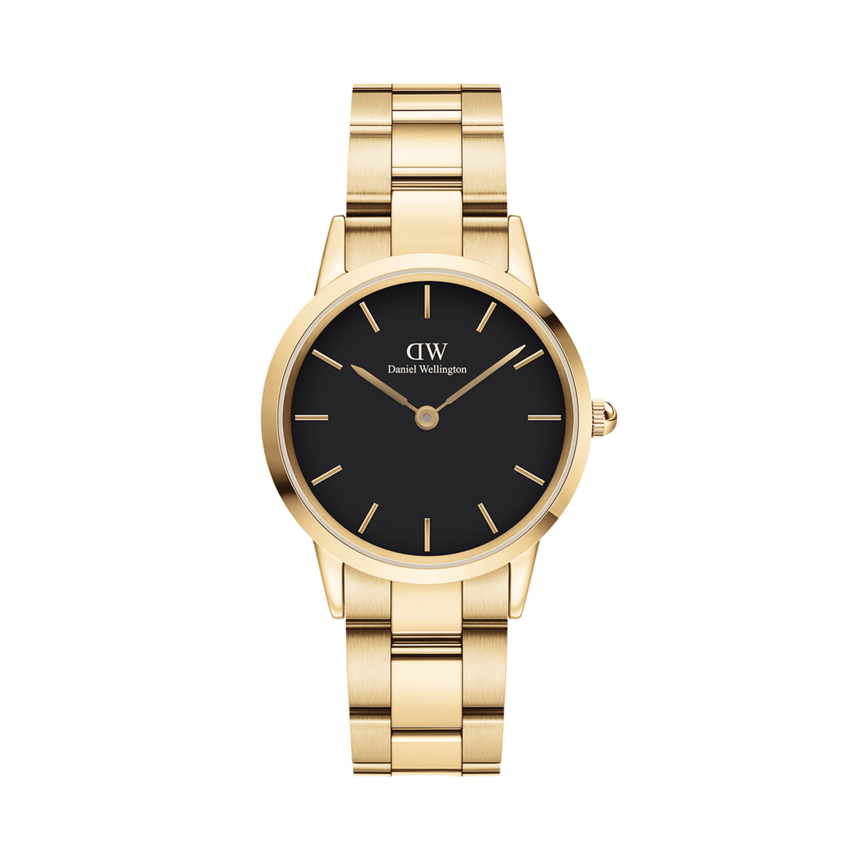 Iconic Link - Women's Watch Gold with Black Dial | DW Iconic Link - Women's Watch Gold with Black Dial | DW