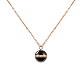 Aspiration Necklace Rose Gold Black