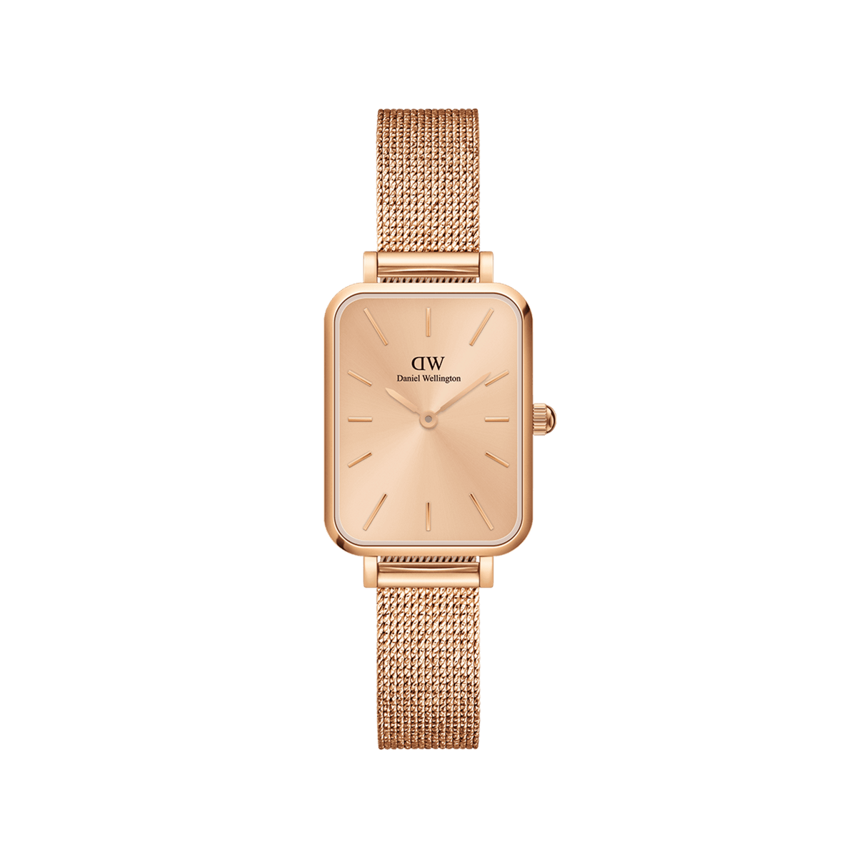 Quadro Unitone - Rose Gold square watch for women | DW Quadro Unitone - Rose Gold square watch for women | DW