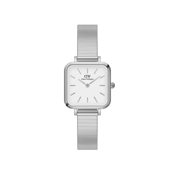 Daniel Wellington Quadro 腕時計 シルバー Quadro Studio - Womens square watch - White & Silver | DW