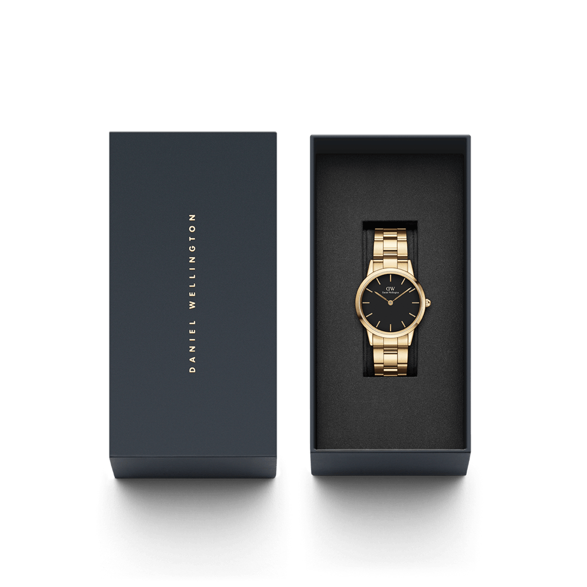 Iconic Link - Women's Watch Gold with Black Dial | DW Iconic Link - Women's Watch Gold with Black Dial | DW