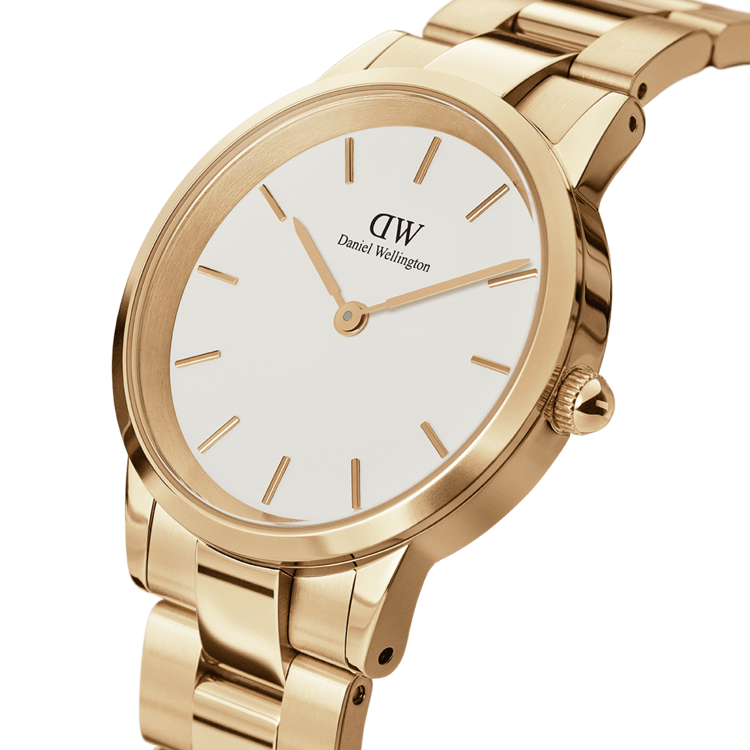 Iconic Link - Women's Watch Gold with White Dial | DW Iconic Link - Women's Watch Gold with White Dial | DW