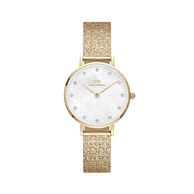 Petite Lumine Pressed Piano White MoP Gold